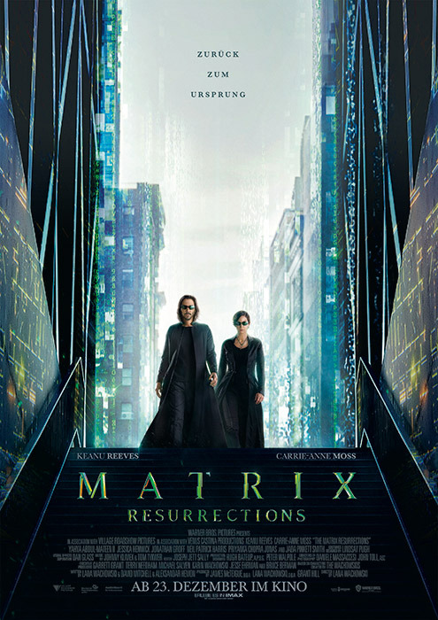 Filmplakat zu "Matrix Resurrections" | Bild: Warner