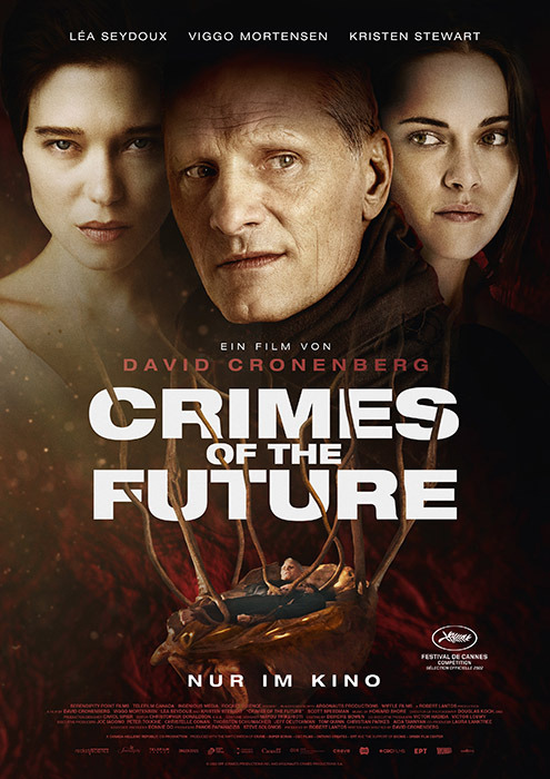 Filmplakat zu "Crimes of the Future" | Bild: Weltkino Filmplakat zu "Crimes of the Future" | Bild: Weltkino